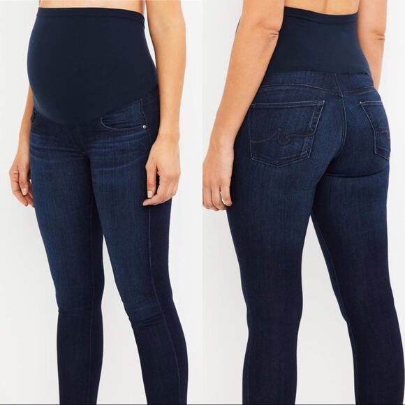 AG Denim Maternity Secret Belly Ankle Legging Jean - Picture 1 of 13